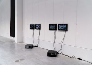 Installation view of two works of the series 'Will it appear, or will it represent forever?'
